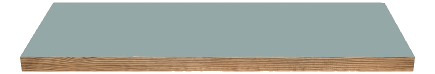 Ein Holzbrett mit einer filmbildenden Schicht auf der Oberfläche